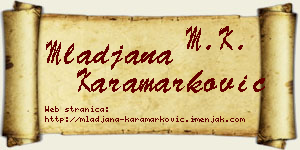 Mlađana Karamarković vizit kartica